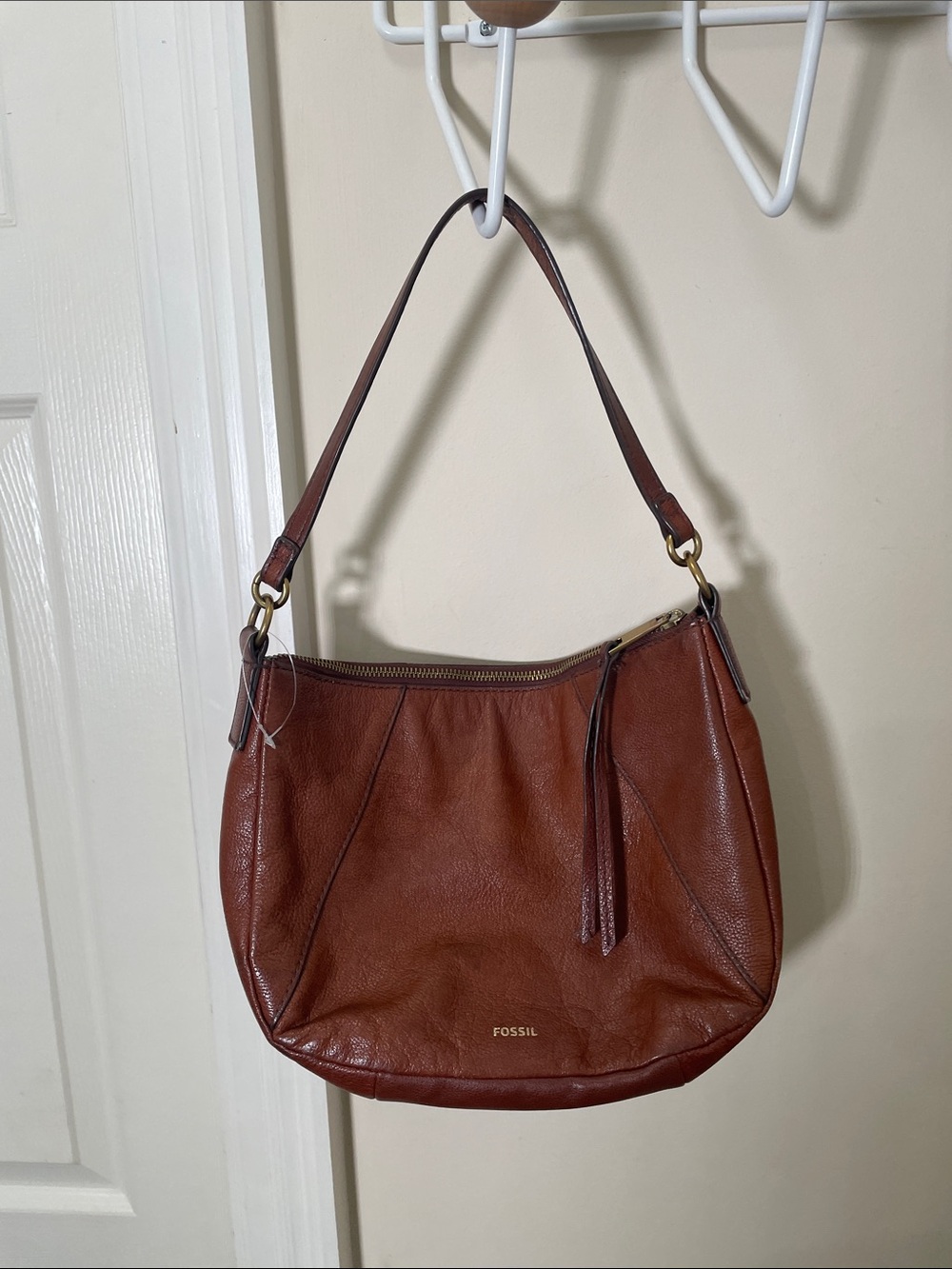 Fossil Small Leather Bag - Brown